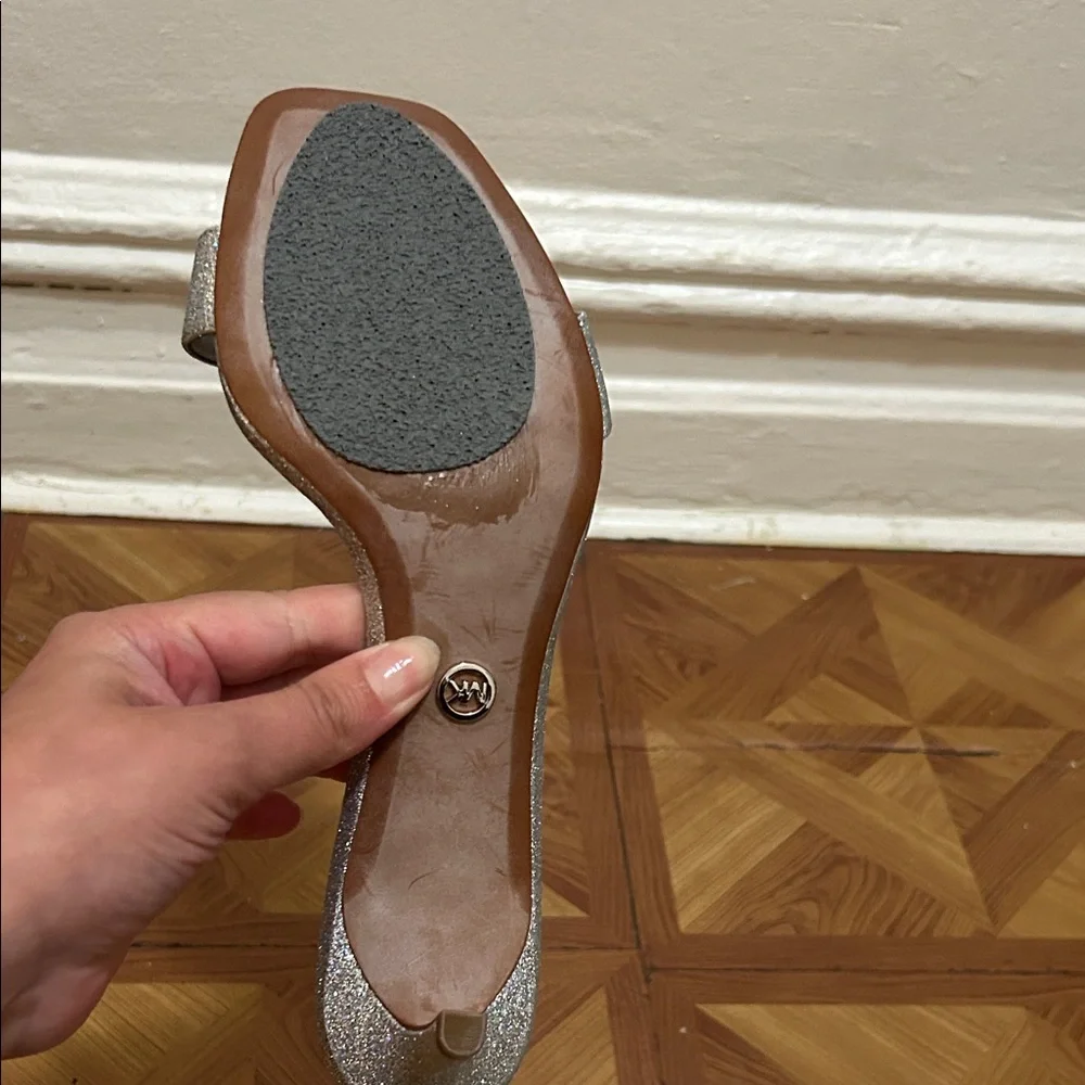 Michael Kors Sparkling Silver Women's Heels - Picture 4 of 8